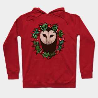 Christmas Barn Owl Hoodie